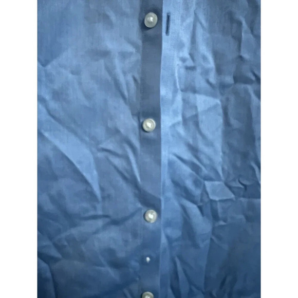 Charles Tyrwhitt Dress Shirt 17.5 36 Classic Fit Non Iron Blue Long Sleeve Mens - Picture 5 of 11